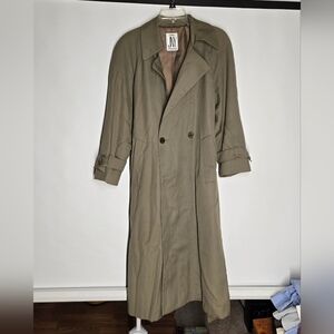 Jones New York Green Trench Coat